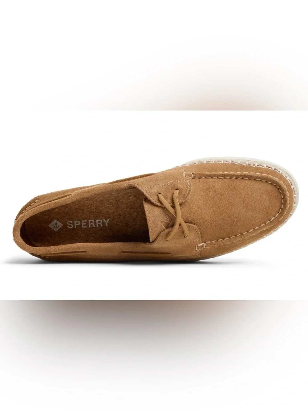 Sperry Men's Suede Boat Shoe in Tan Size 12